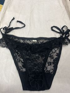 black net bikini brief