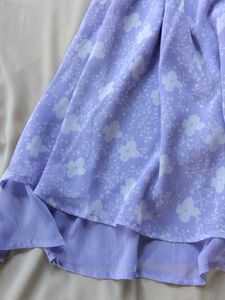 Lilac Floral Print Gown