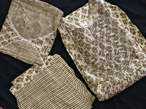 Partywear Nayra Cut 3 Piece Kurta Set