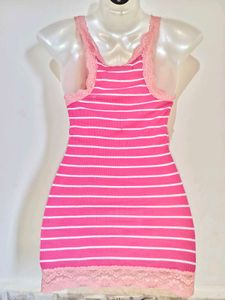🔥 MEGA SALE🔥Pink &amp; White Lace Trim Camis
