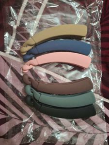 💥New Unused Colorful Hair Clips - 6 Piece Set
