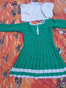 Handmade Crochet Dress with Bolero