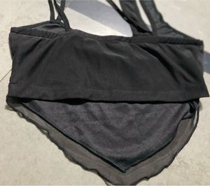 Black Asymmetrical Neck Top