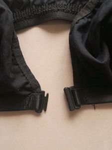 Front Open Hook- Black Bra