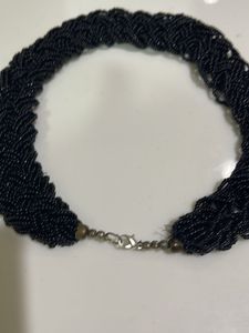 Elegant Black Multi-Strand Beaded Necklace
