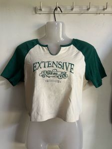 Cute Graphic Crop T-Shirt