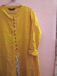Straight Kurta for Women with Mandarin Collar