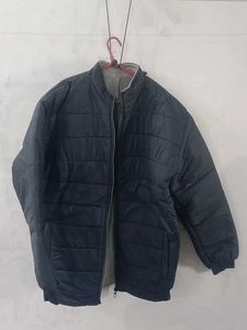 Navy Blue Puffer Jacket