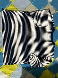 Classic Striped V-Neck Tee