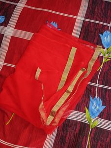#beautiful red lahanga with long kurti.