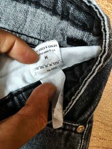Roadster Mens Dark Wash Wide Leg Jeans