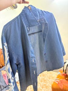 Embroidered Denim Shirt