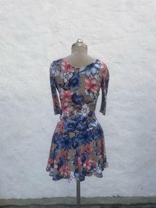 Floral Print Wrap Dress