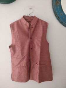 Cotton Silk Nehru Jacket