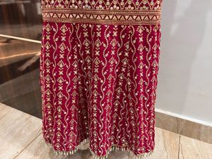 Embroidered Velvet Lehenga Choli Set