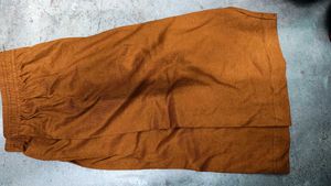 Comfortable Brown Cotton Palazzo Pants