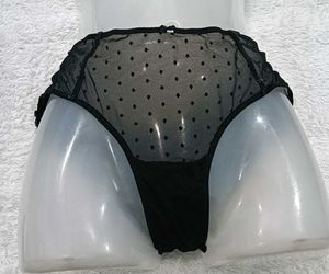 Black Sheer 💙Polka Dot Briefs