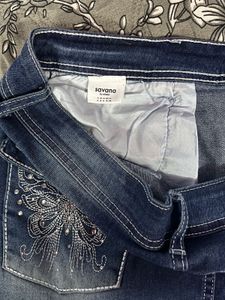 Y2K Butterfly Denim Mini Skirt