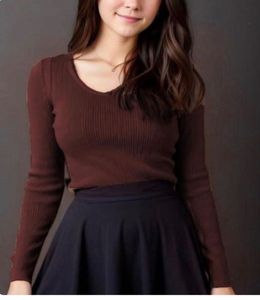 Ribbed Long Sleeve Tops (2 Pack)