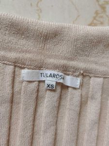 Ribbed Knit Collared Midi Dress