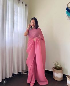 Georgette Crush Saree
