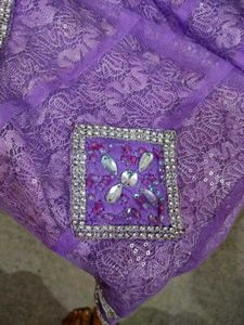 Lavender Embroidered Kurta Set