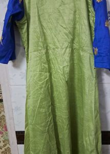 Green &amp; Blue Ethnic Gown  2xl
