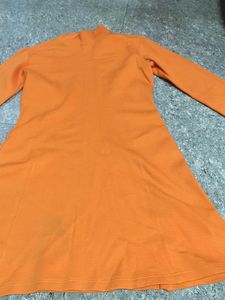Orange Casual Dress