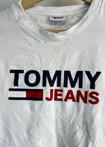 Tommy Jeans White Cropped T-Shirt