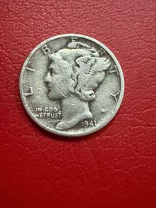 1 dime 1941 silver