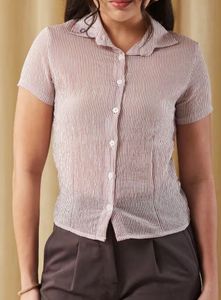 Striped Button-Up Shirt