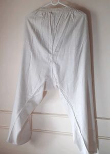Vintage Cream Khadi fabric embroidered Pant