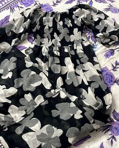 Chic Floral Off-Shoulder Dress
