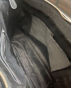 thia black leather handbag