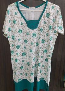 Night suit with Floral Print