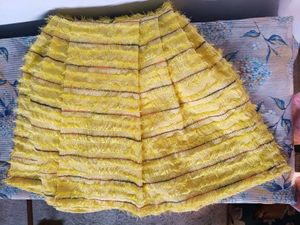 Yellow Textured dress