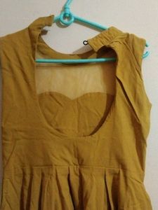 Mustard Sleeveless Dress