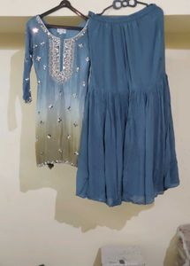 Embellished Kurta & Palazzo Set