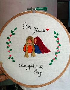 Best Friend Embroidery Design