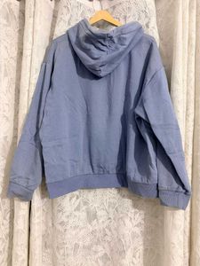 L H&amp;M Blue Oversized Hoodie