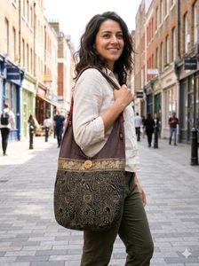 Unique Printed Hobo Bag