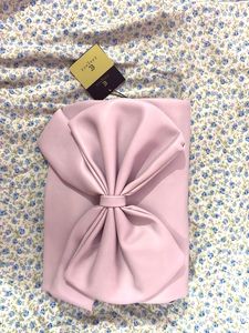Cute Pink Bow Clutch Bag
