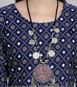 Elegant Blue Printed Kurta