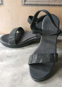 Sparkly Black heels Sandals