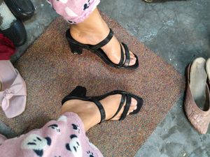 Black Strappy Sandals