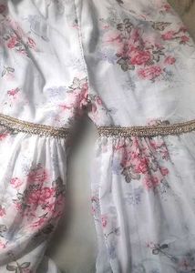 Floral Embroidered Gharara Suit