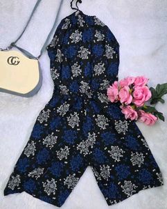🖤Floral Jumpsuit with Halter Neck