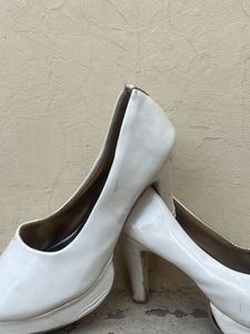 White Patent Heels