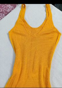 Ribbed Tank Dress - Sunny Yellow