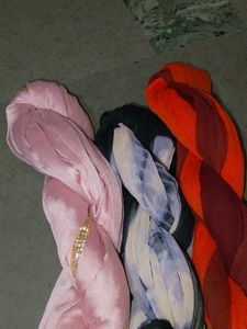 Stylish Tie-Dye Dupatta of 3